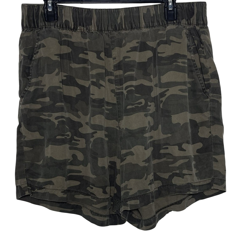 Social Standard Sanctuary Camo Shorts Womens 2XL Lyocell Pull On Utility